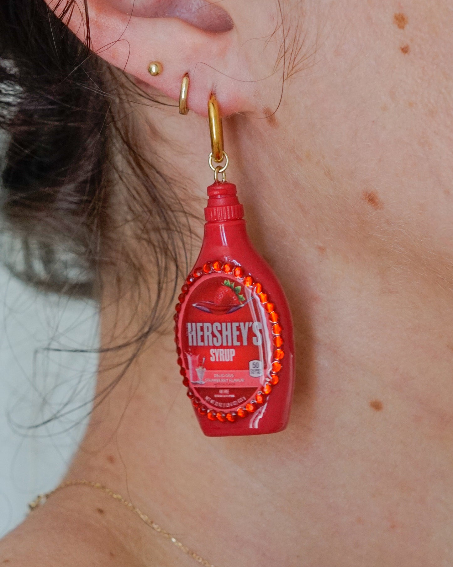 Strawberry Syrup Earrings